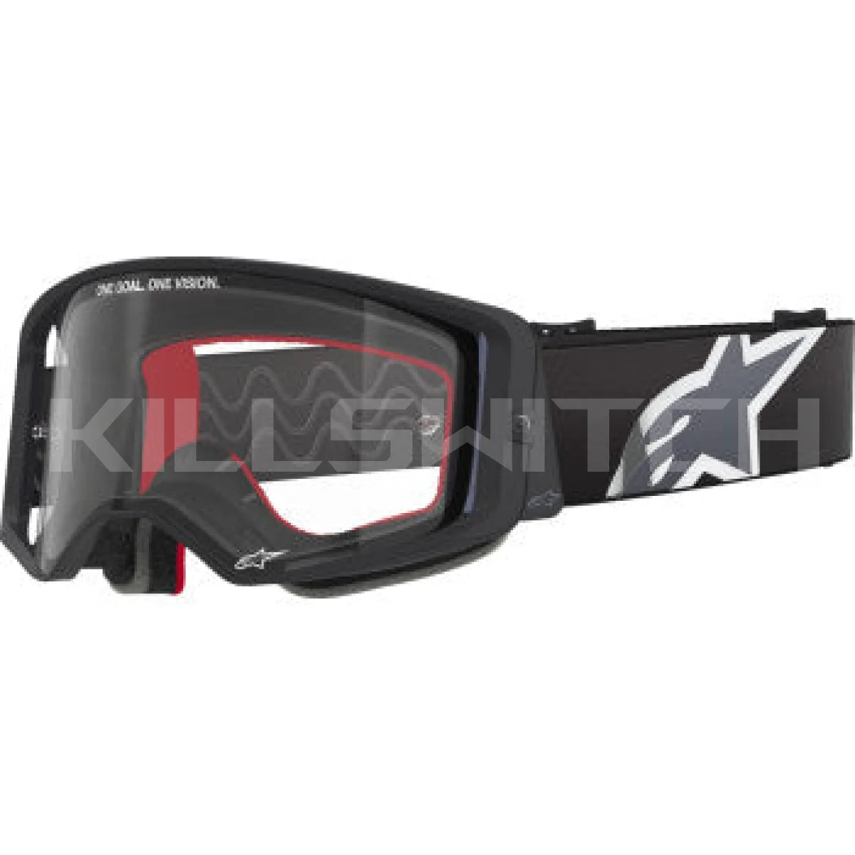 ALPINESTARS GOGGLES Supertech Goggle - Corp - Black/Gray - Clear 5100125-1507 - Goggles