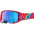 ALPINESTARS GOGGLES Supertech Goggle - Corp - Red/Blue - ABS Vision - Blue Mirror 5100325-3055 - Goggles