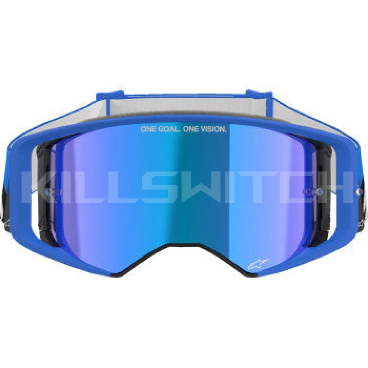 ALPINESTARS GOGGLES Supertech Goggle - Stream - Blue - Blue Mirror 5100625-7271 - Goggles
