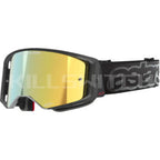 ALPINESTARS GOGGLES Supertech Vision Goggle - Vista - Black - Gold Mirror Lens 5100226-1581