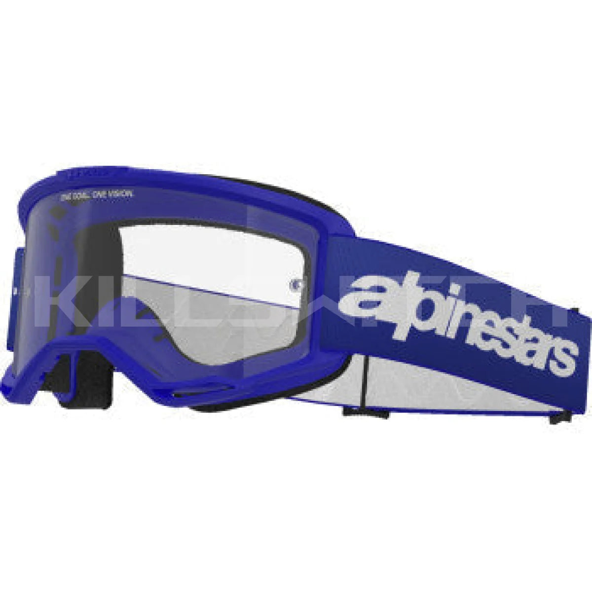 ALPINESTARS GOGGLES Vision 3 Goggle - Wordmark - Blue - Clear Lens 5103325-7189