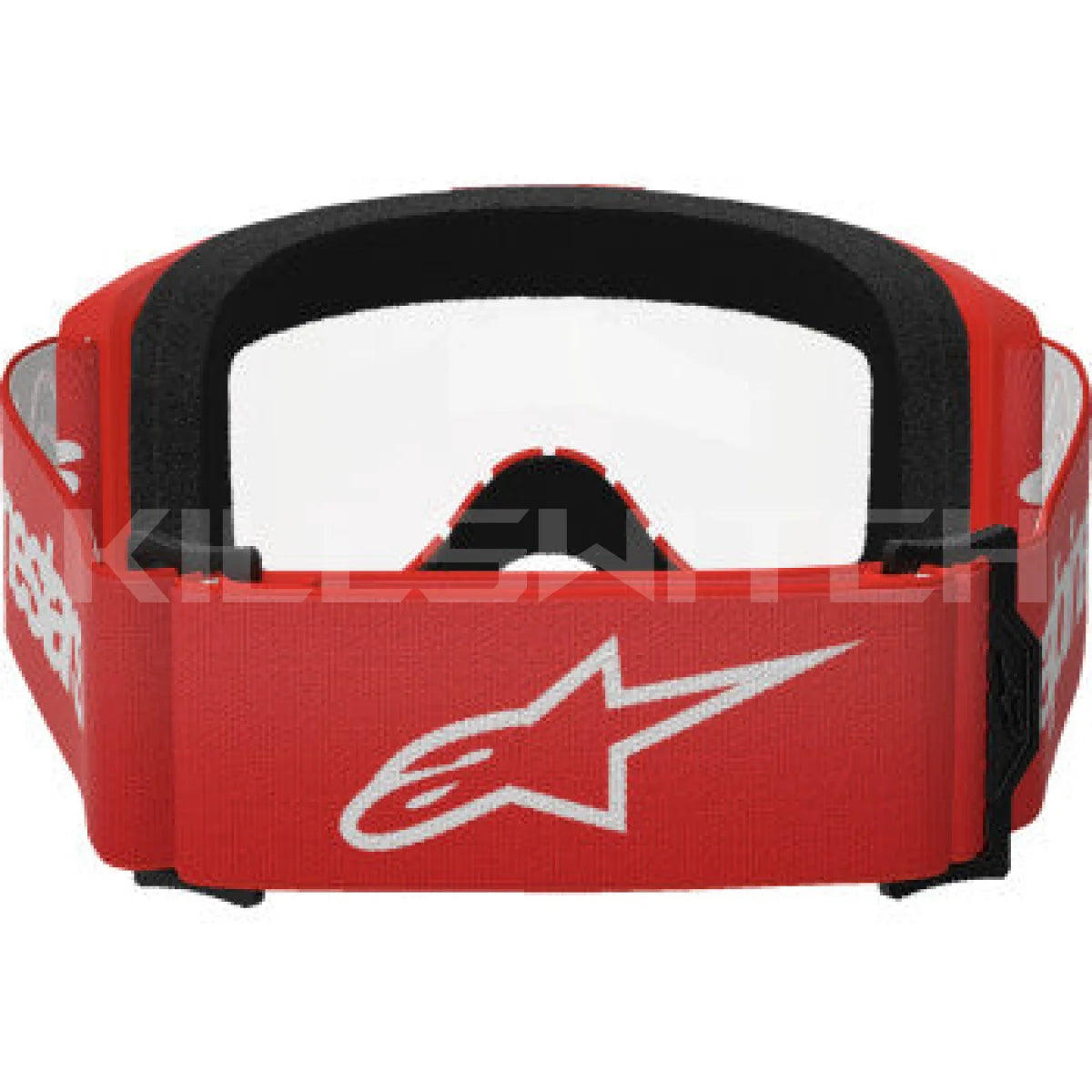 ALPINESTARS GOGGLES Vision 3 Goggle - Wordmark - Red - Clear Lens 5103325-3067