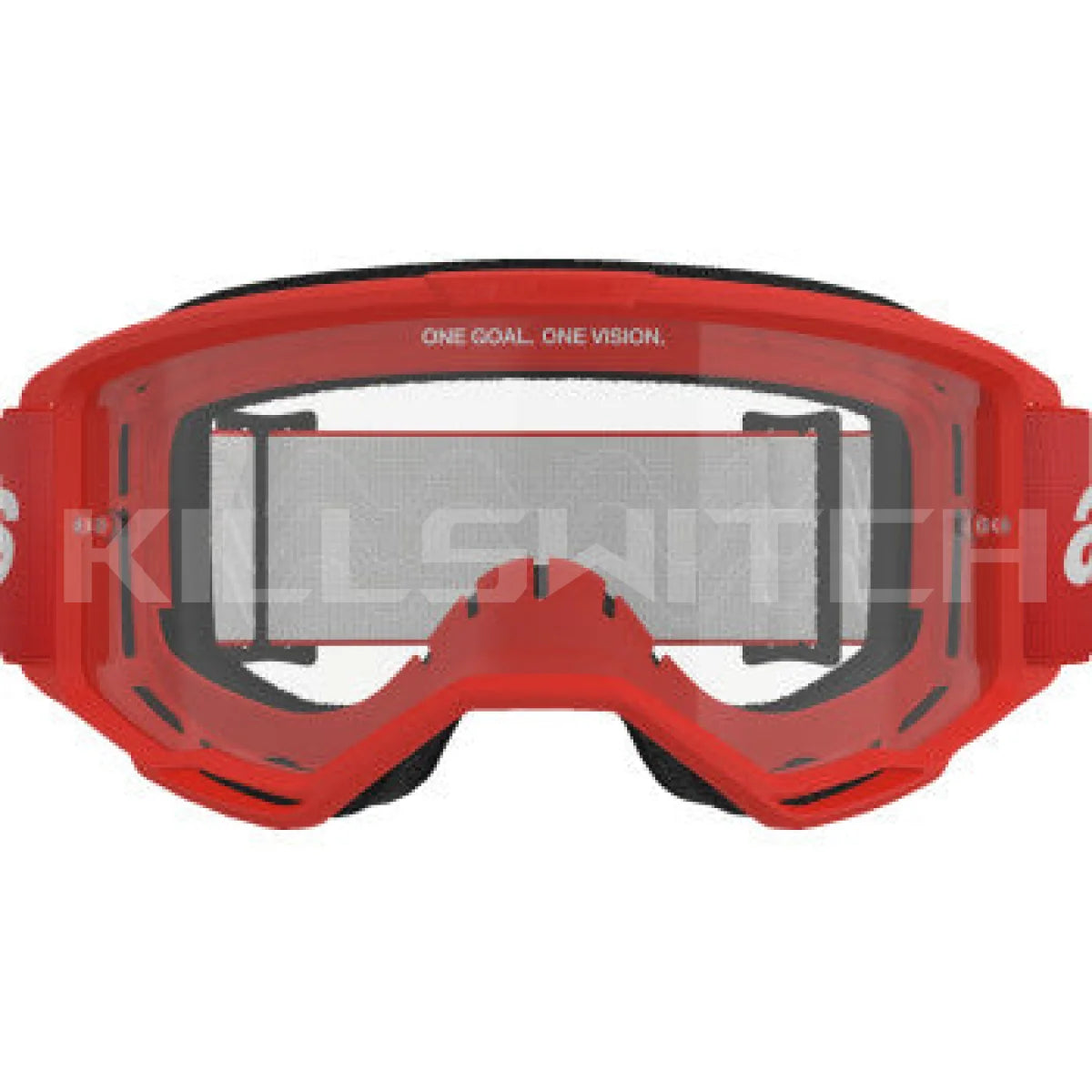 ALPINESTARS GOGGLES Vision 3 Goggle - Wordmark - Red - Clear Lens 5103325-3067