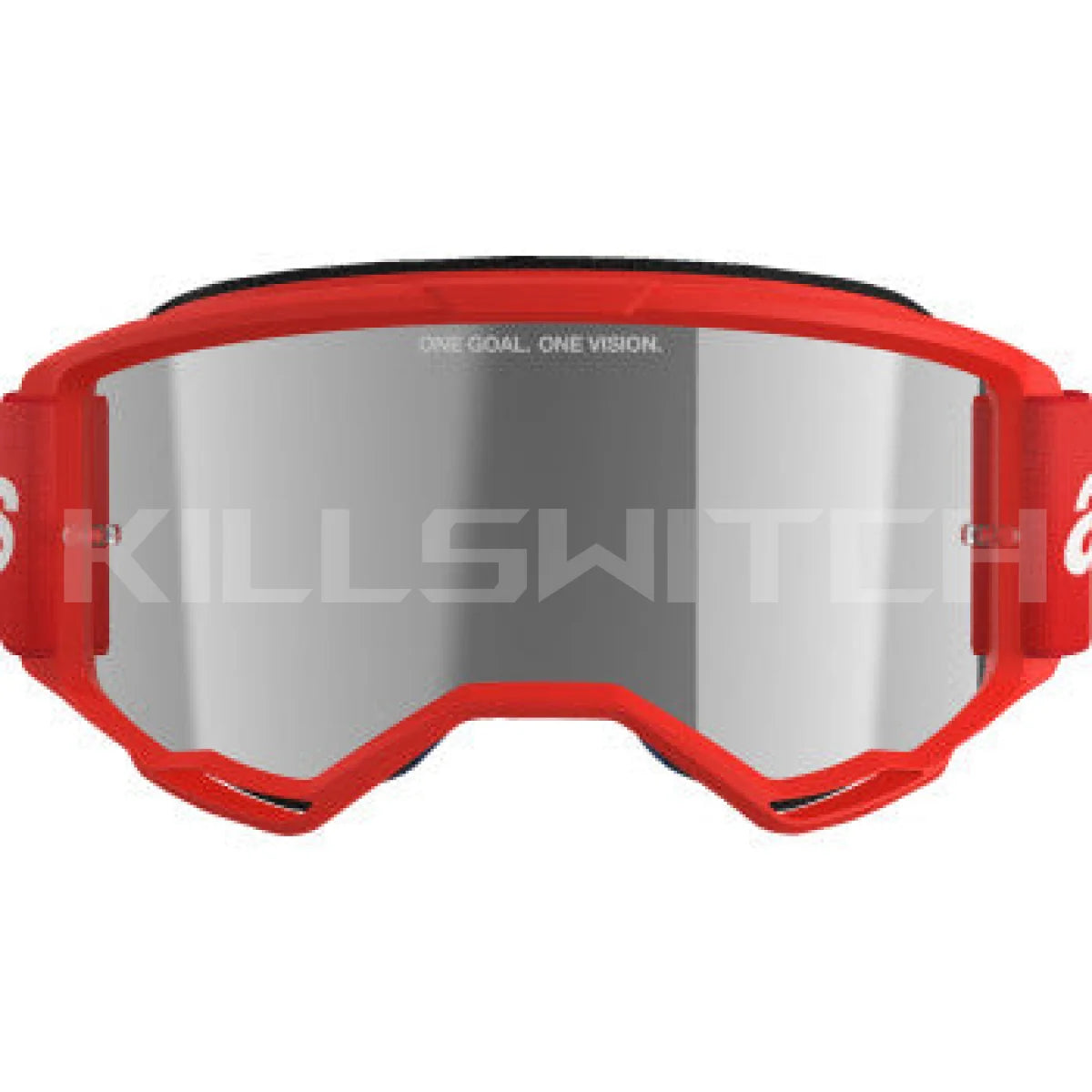 ALPINESTARS GOGGLES Vision 3 Goggle - Wordmark - Red - Silver Mirror 5103325-3094 - Goggles