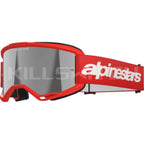 ALPINESTARS GOGGLES Vision 3 Goggle - Wordmark - Red - Silver Mirror 5103325-3094 - Goggles