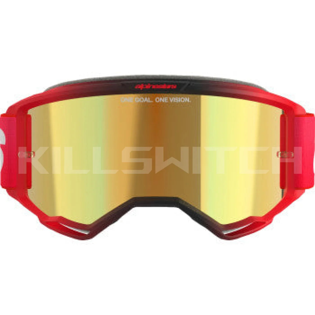 ALPINESTARS GOGGLES Vision 5 Goggle - Blaze - Red - Gold Mirror 5102125-3115 - Goggles