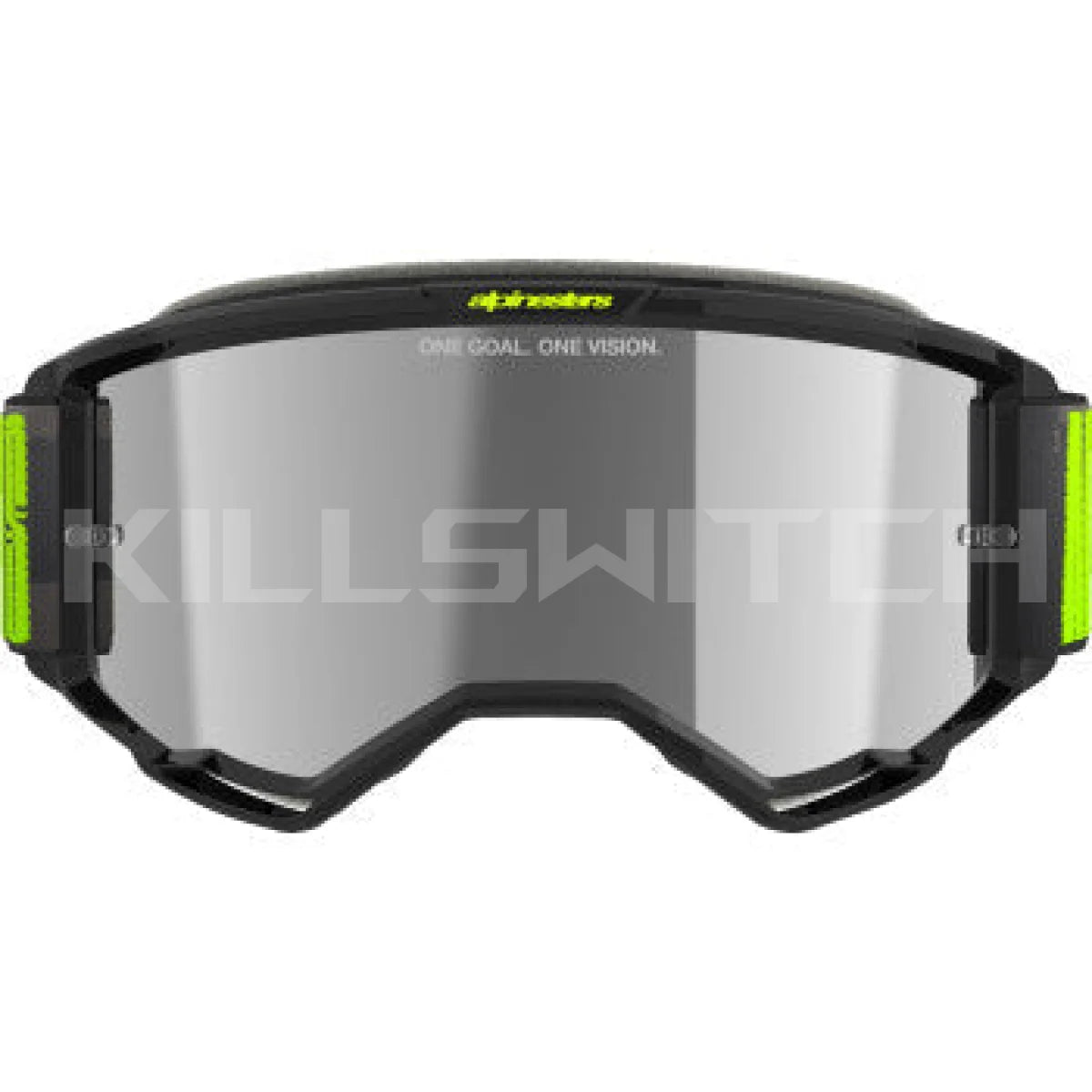 ALPINESTARS GOGGLES Vision 5 Goggle - Hollow - Charcoal/Yellow Fluo - Silver Mirror 5102225-1470 - Goggles