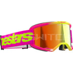 ALPINESTARS GOGGLES Vision 5 Goggle - Wordmark - Pink/Yellow Fluo - Red Mirror 5102425-3085 - Goggles