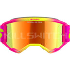ALPINESTARS GOGGLES Vision 5 Goggle - Wordmark - Pink/Yellow Fluo - Red Mirror 5102425-3085 - Goggles
