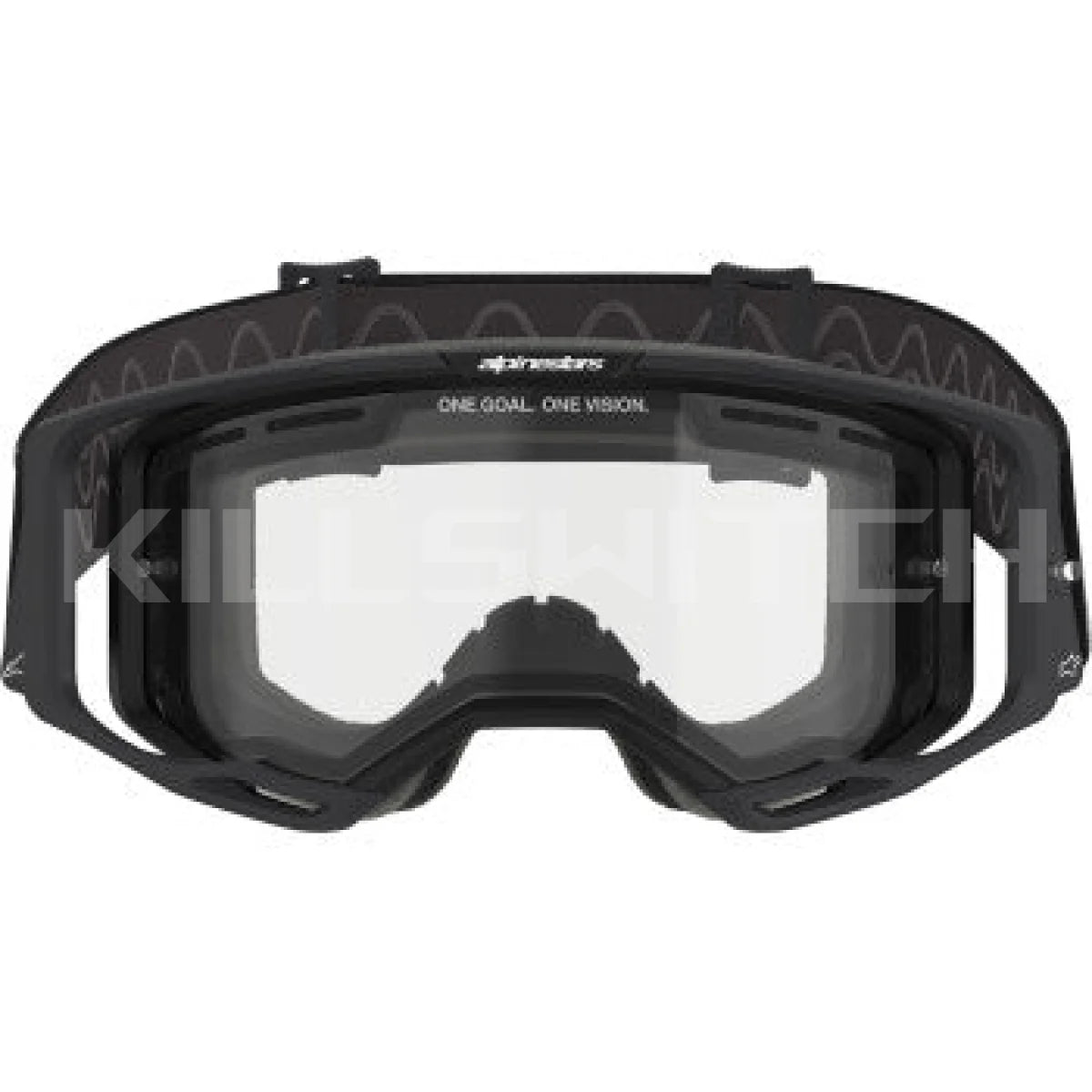 ALPINESTARS GOGGLES Vision 8 Goggle - Corp - Black - Clear 5100825-1425 - Goggles