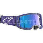 ALPINESTARS GOGGLES Vision 8 Goggle - Corp - Purple - Blue Mirror Lens 5101625-3116