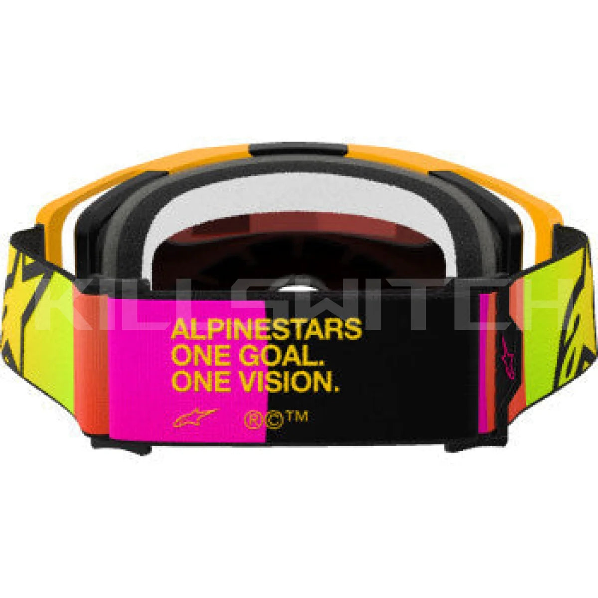 ALPINESTARS GOGGLES Vision 8 Goggle - Corp - Yellow/Pink - Red Mirror 5101625-5023 - Goggles