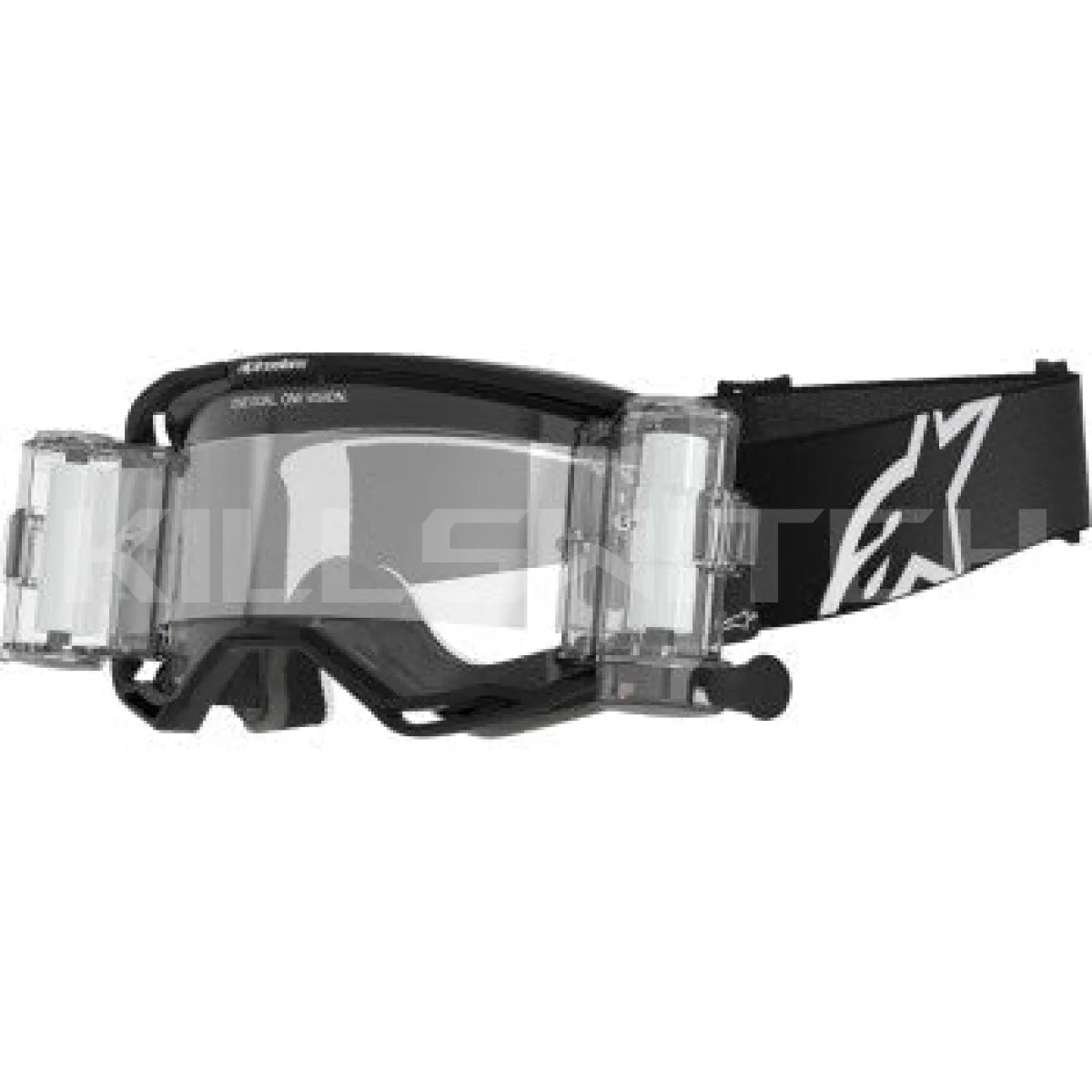 ALPINESTARS GOGGLES Vision 8 Roll-Off Goggle - Corp - Black - Clear 5101125-1529 - Goggles