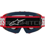 ALPINESTARS GOGGLES Youth Vision Goggle - Blaze - Red - Silver Mirror 5140425-3094 - Goggles