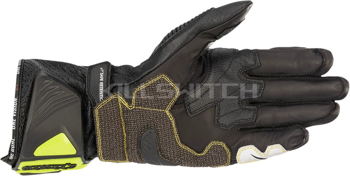ALPINESTARS GP Tech v2 Gloves - Black/Fluo Yellow/White/Fluo Red - 3XL 3556622-1503-3X - Gloves