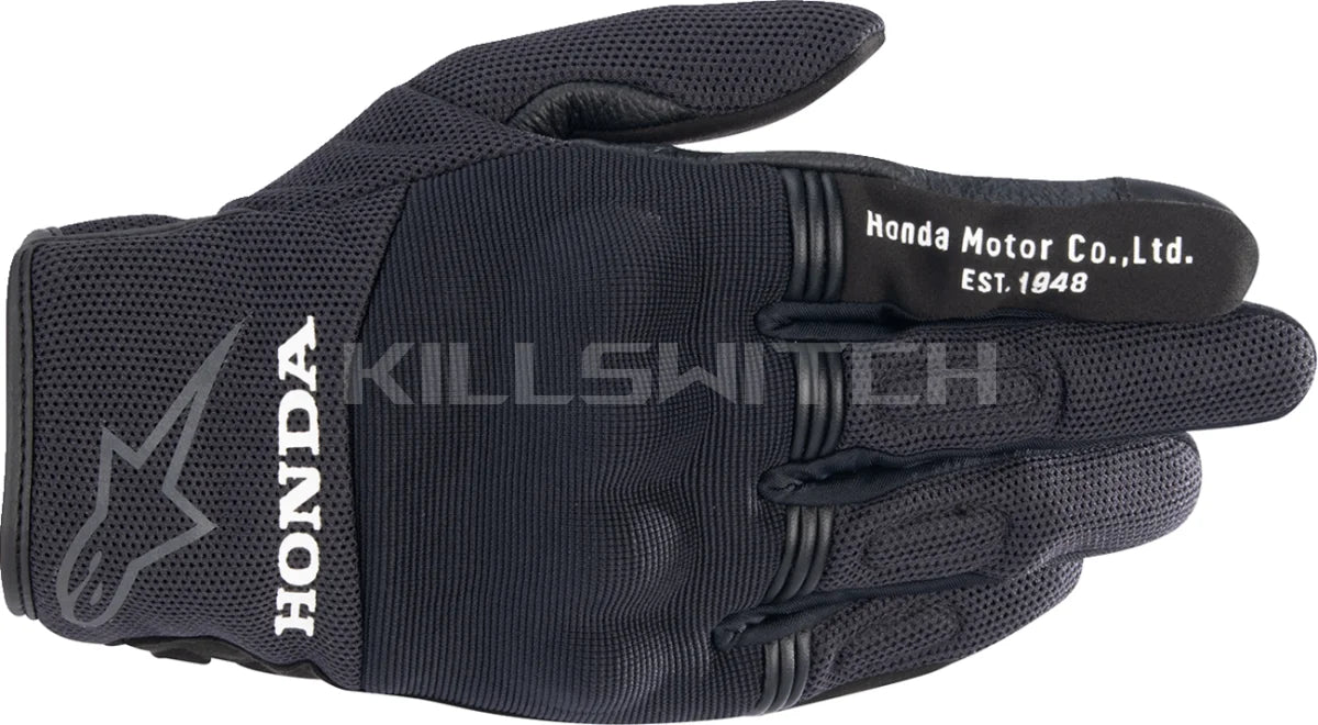 ALPINESTARS Honda Copper Gloves - Black - 2XL 3568321-10-2X - Gloves