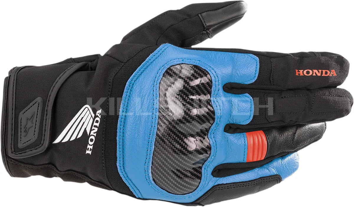 ALPINESTARS Honda SMX Z Drystar® Gloves - Black/Blue/Bright Red - 2XL 3527321-1737-2X - Gloves