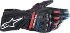 ALPINESTARS Honda SP-8 V3 Gloves - Black/Bright Red/Blue - XL 3558423-1317-XL - Gloves