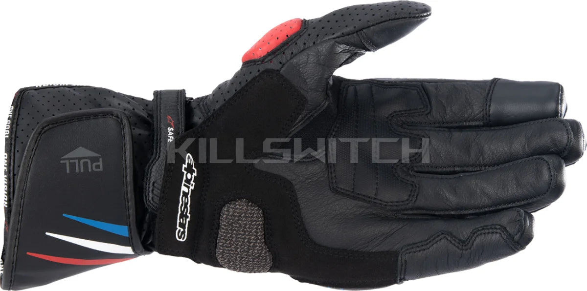 ALPINESTARS Honda SP-8 V3 Gloves - Black/Bright Red/Blue - XL 3558423-1317-XL - Gloves