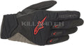 ALPINESTARS Shore Gloves - Black/Red - Small 3566318-13-S - Gloves