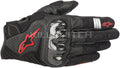 ALPINESTARS SMX-1 Air V2 Gloves - Black/Fluo Red - Medium 3570518-1030-M - Gloves