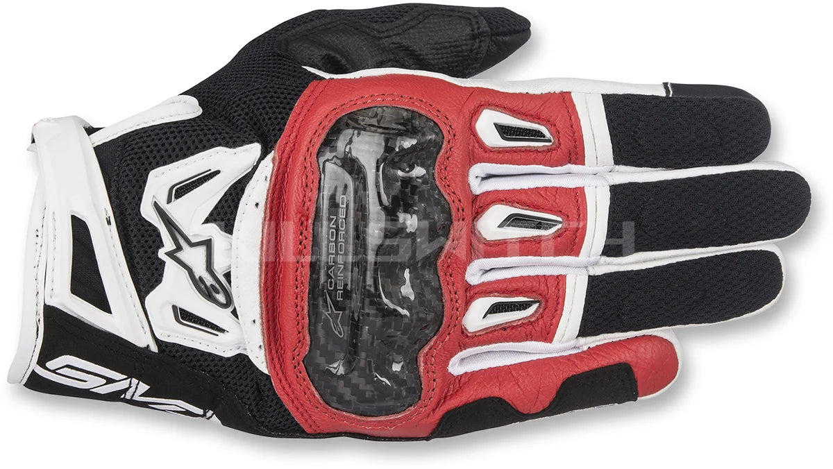ALPINESTARS SMX-2 Air Carbon V2 Gloves - Black/Red/White - Medium 3567717-132-M - Gloves