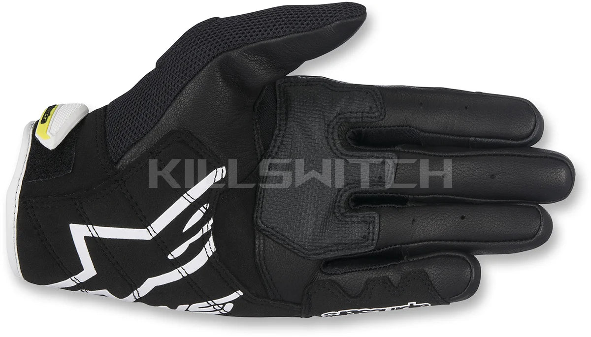 ALPINESTARS SMX-2 Air Carbon V2 Gloves - Black/White/Fluo Yellow - 3XL 3567717-125-3X - Gloves