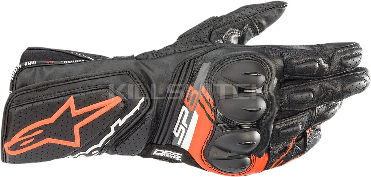ALPINESTARS SP-8 V3 Gloves - Black/Fluo Red - 2XL 3558321-1030-2X - Gloves