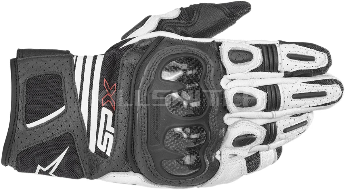 ALPINESTARS SPX AC V2 Gloves - Black/White - 2XL 3567319-12-XXL - Gloves