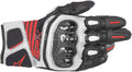 ALPINESTARS SPX AC V2 Gloves - Black/White/Fluo Red - 3XL 3567319-1231-3X - Gloves