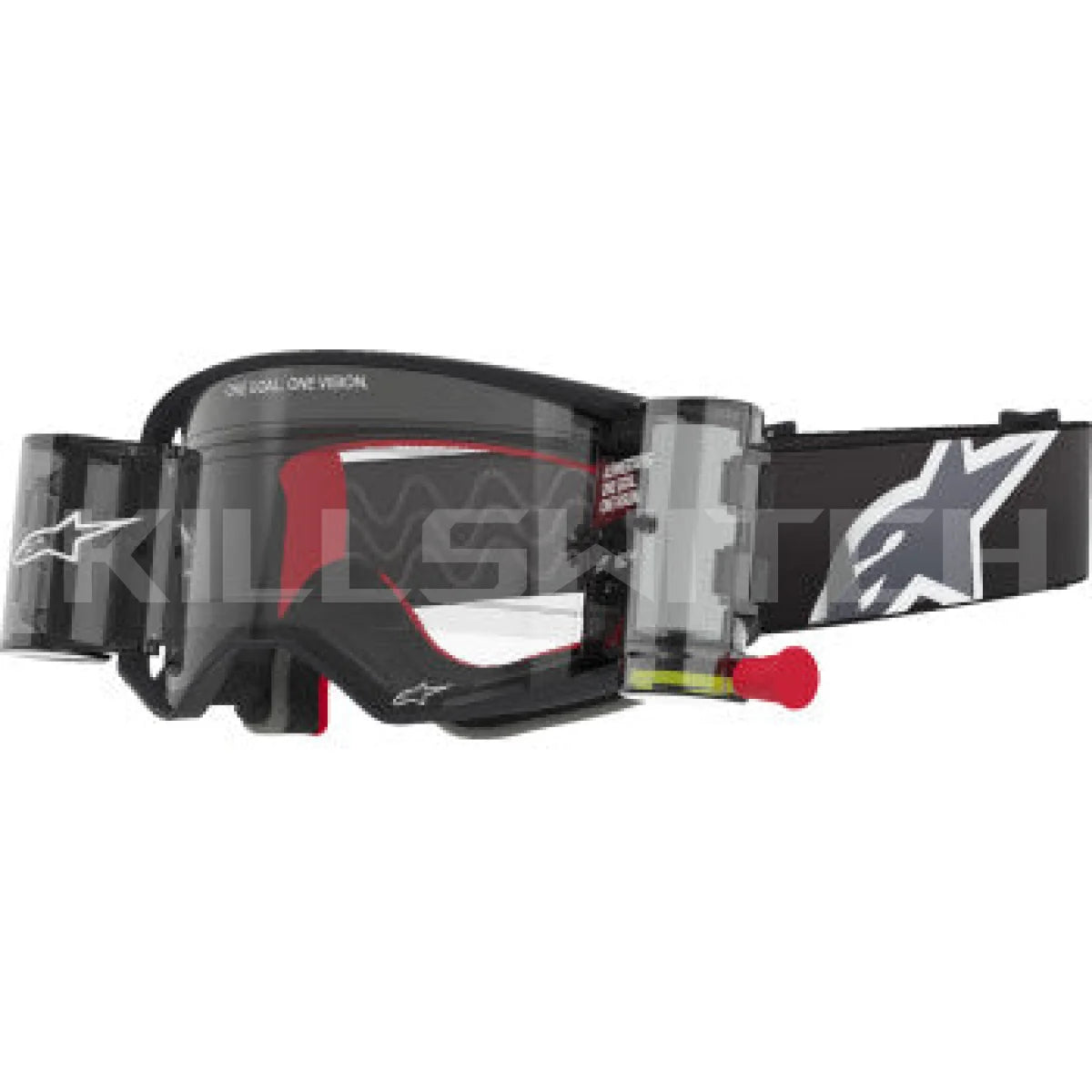 ALPINESTARS Supertech Roll-Off Goggle - Corp - Black/Gray - Clear GOGGLES 5100425-1518 - Goggles