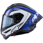 ALPINESTARS Supretech R10 Helmet - 22.06 - Arius - Gloss Black/White/Blue - 2XL 8203926-1647-2XL - Helmets