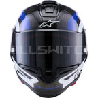 ALPINESTARS Supretech R10 Helmet - 22.06 - Arius - Gloss Black/White/Blue - XL 8203926-1647-XL - Helmets