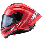ALPINESTARS Supretech R10 Helmet - 22.06 - Arius - Gloss - Black/White/Double Red - Medium 8203926-1683-M - Helmets