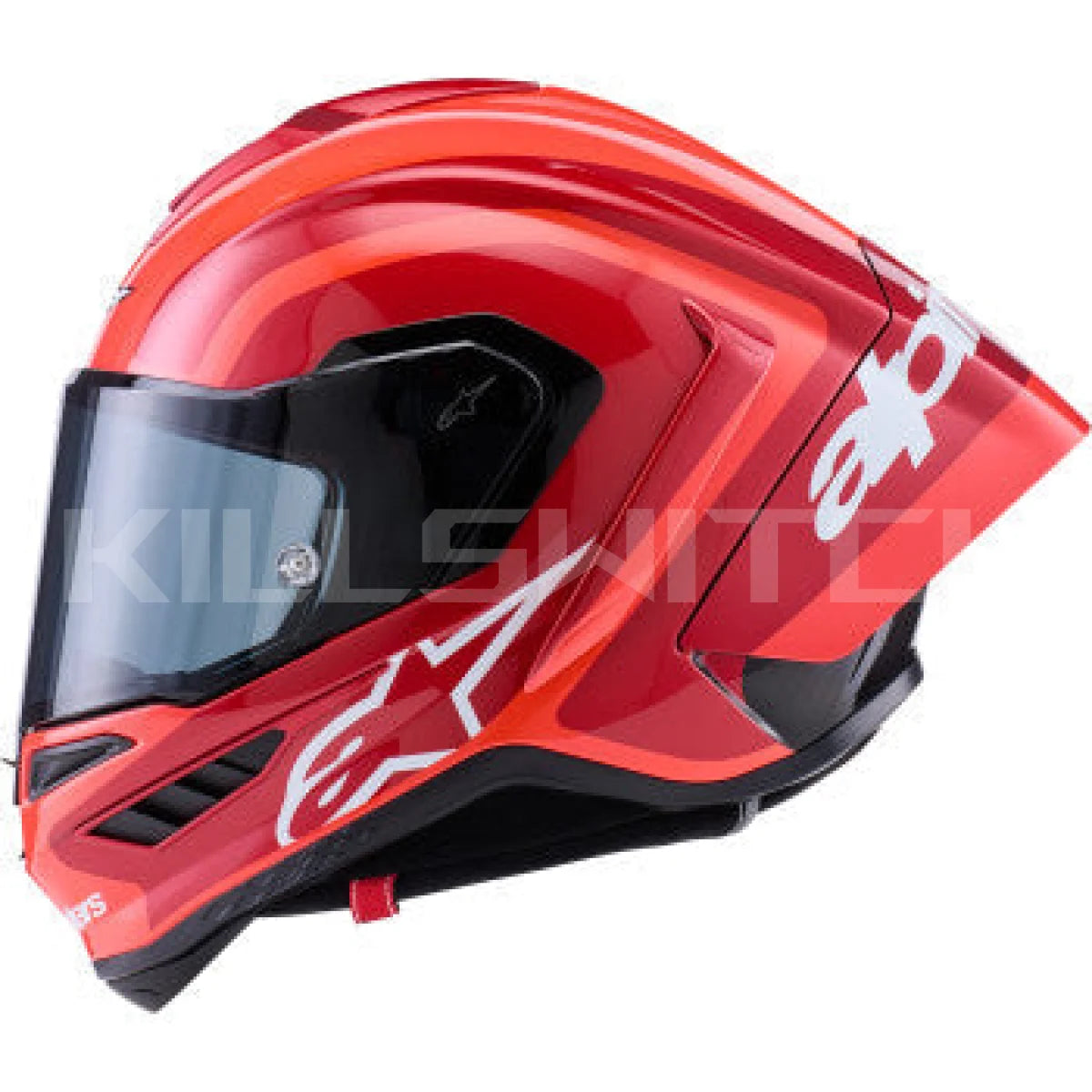 ALPINESTARS Supretech R10 Helmet - 22.06 - Arius - Gloss - Black/White/Double Red - Medium 8203926-1683-M - Helmets