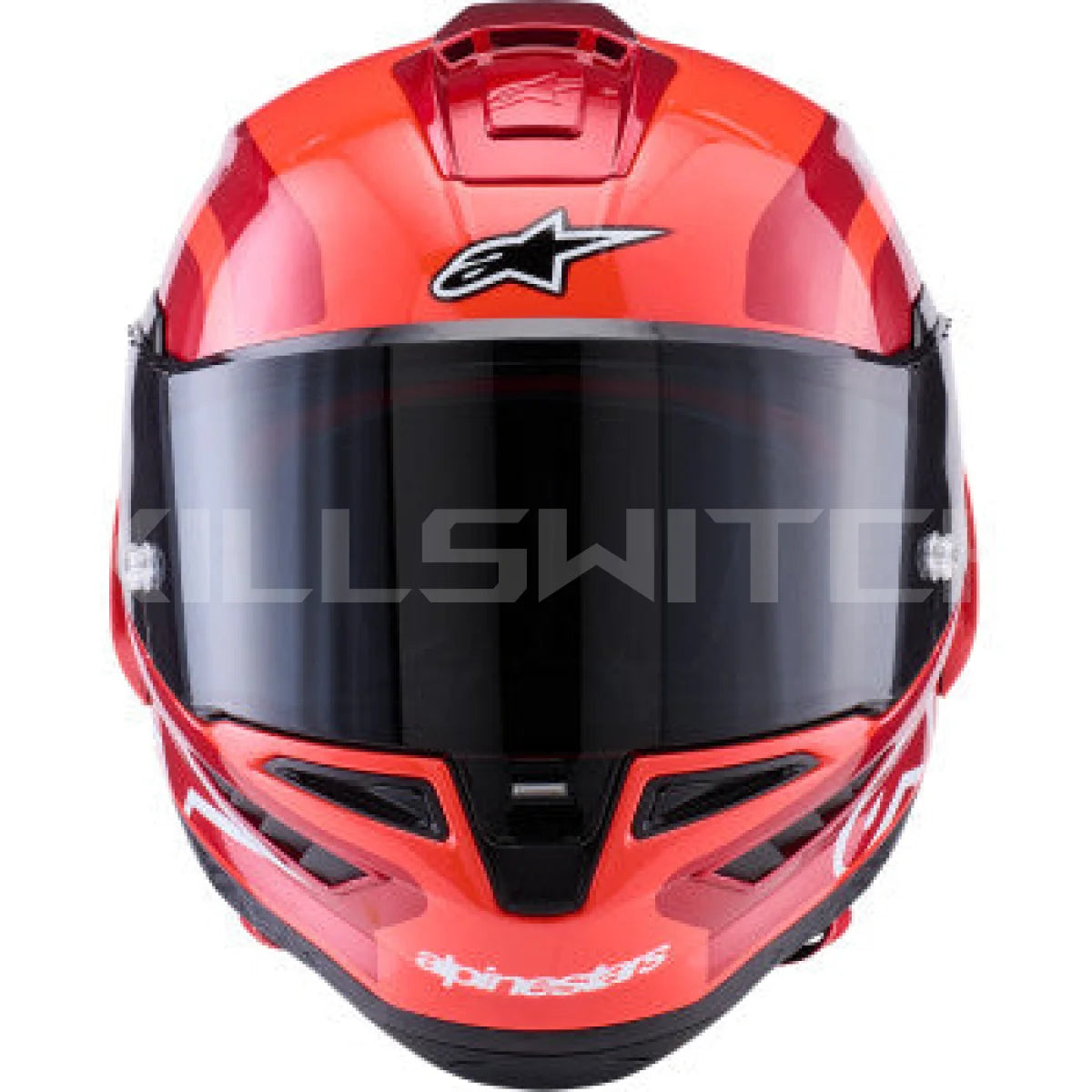 ALPINESTARS Supretech R10 Helmet - 22.06 - Arius - Gloss - Black/White/Double Red - Medium 8203926-1683-M - Helmets
