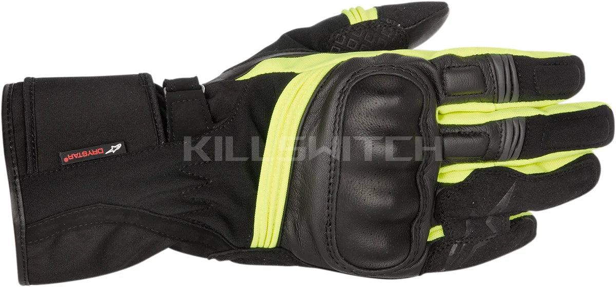 ALPINESTARS Valparaiso Drystar® Gloves - Black/Yellow - Small 3526014-155-S - Gloves