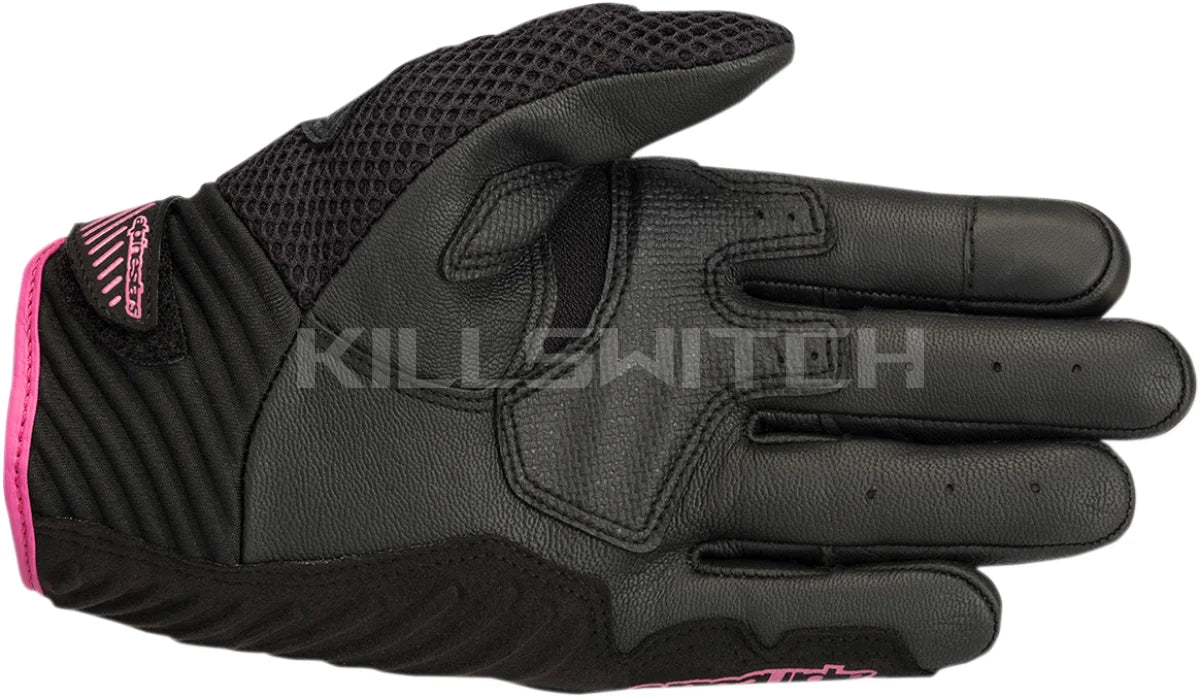 ALPINESTARS Women Stella SMX-1 Air V2 Gloves - Black/Fuchsia - Small 3590518-1039-S - Gloves