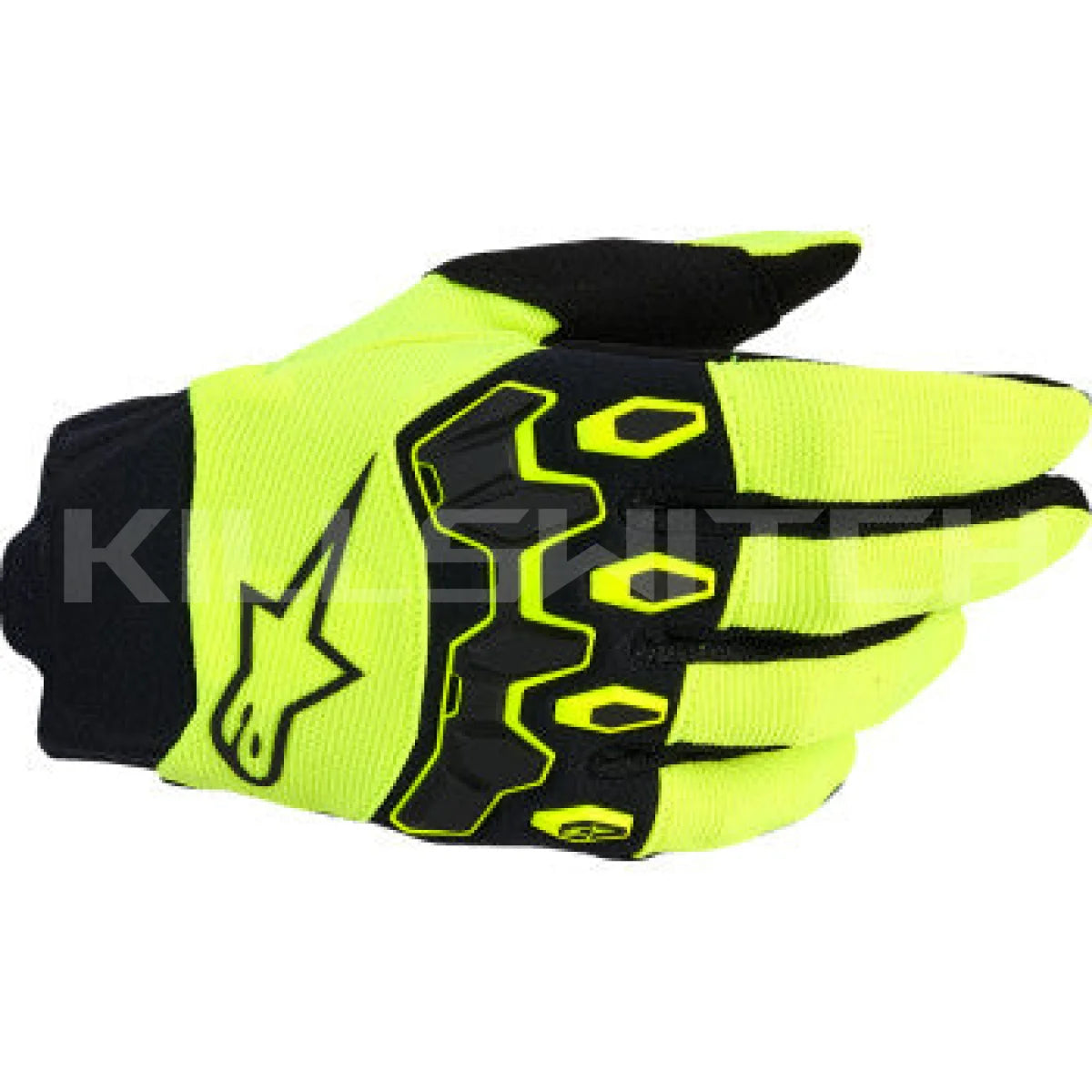 ALPINESTARS Youth Full Bore V2 Gloves - Fluo Yellow/Black - Large 3540226-551-L - Gloves