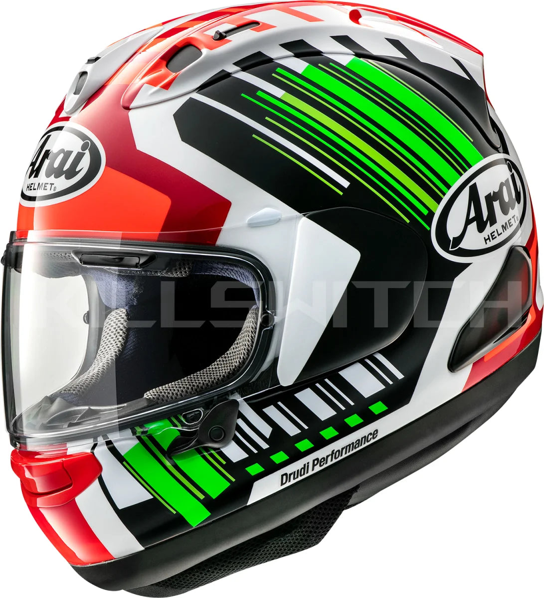 ARAI HELMETS ARAI Helmets Corsair-X Rea-6 Green XS – Advanced Motorcycle Helmet with Superior Ventilation and