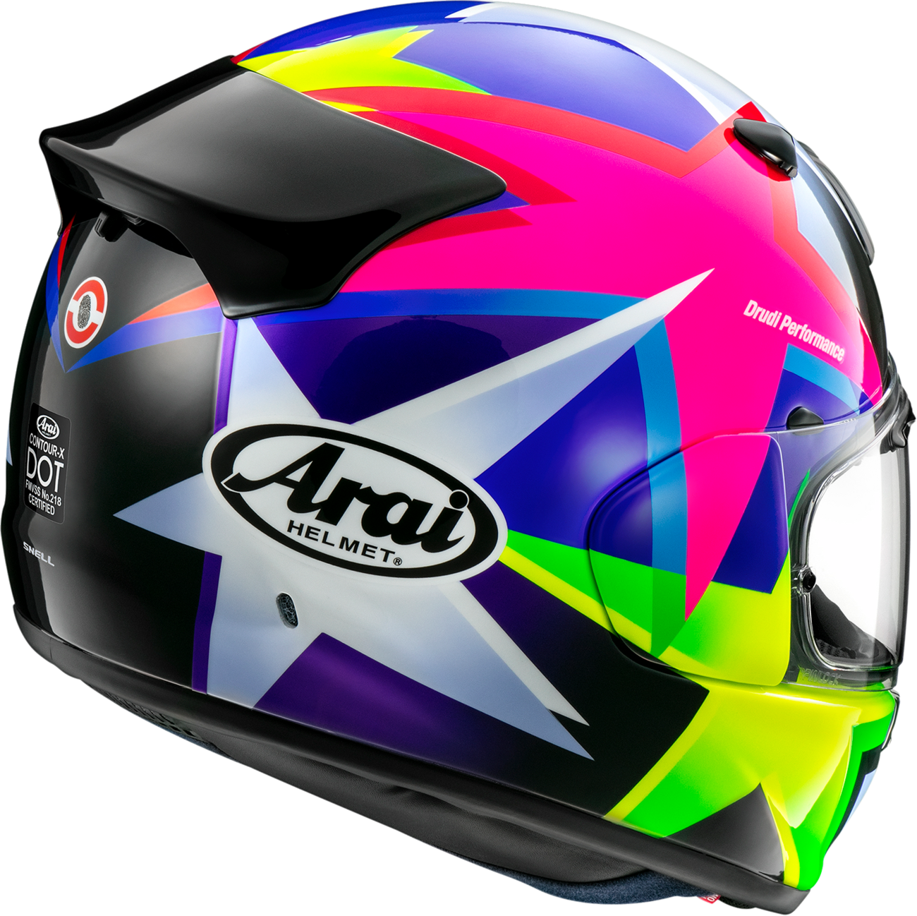 ARAI HELMETS, ARAI Helmets Contour-X Star Helmet - Small (Part 0101-18580) with Advanced Aerodynamics and Ventilation