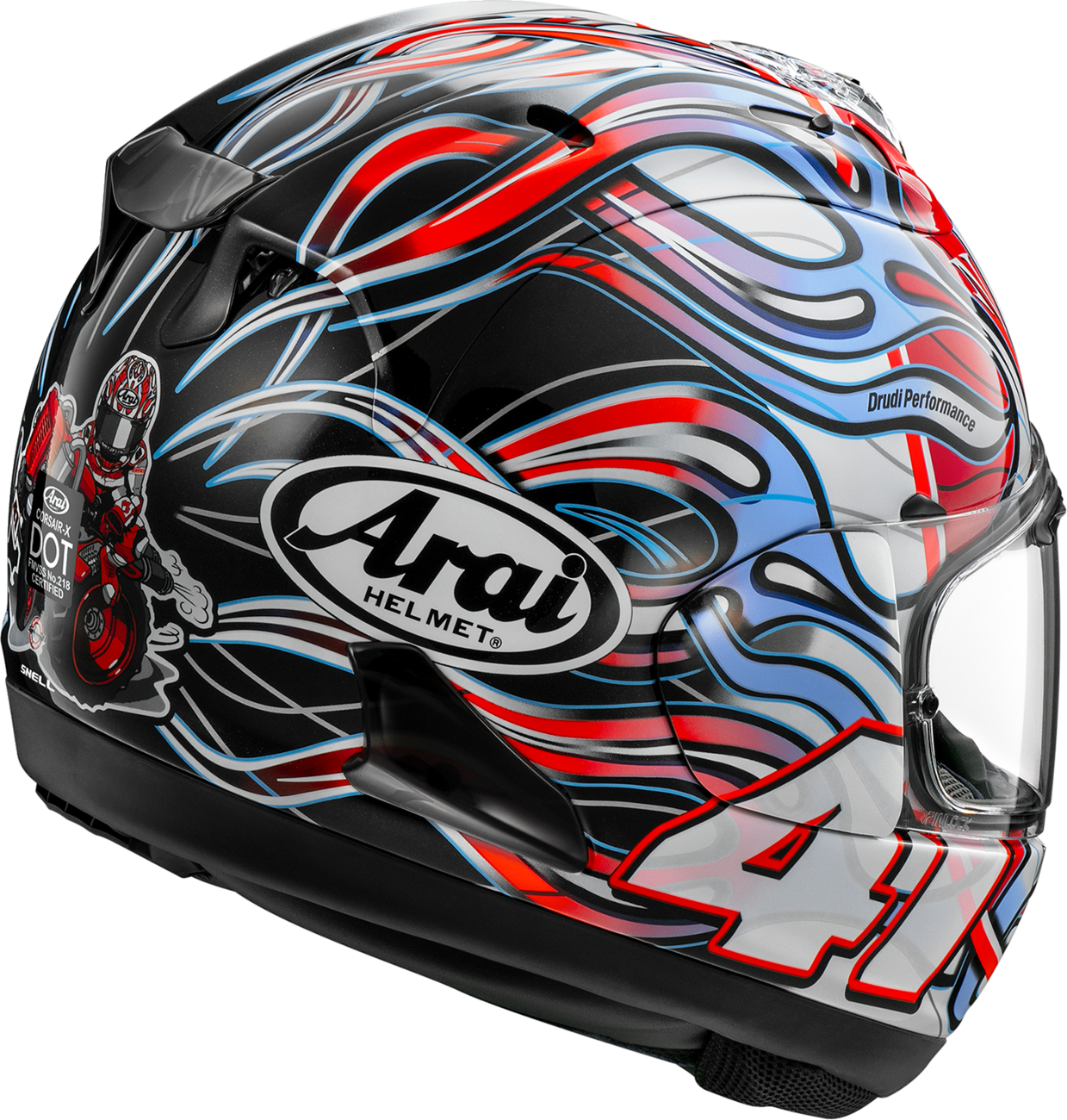 ARAI HELMETS, ARAI HELMETS Corsair-X Helmet Haga Large 0101-18304 with VAS Shield Mechanism and Enhanced Ventilation