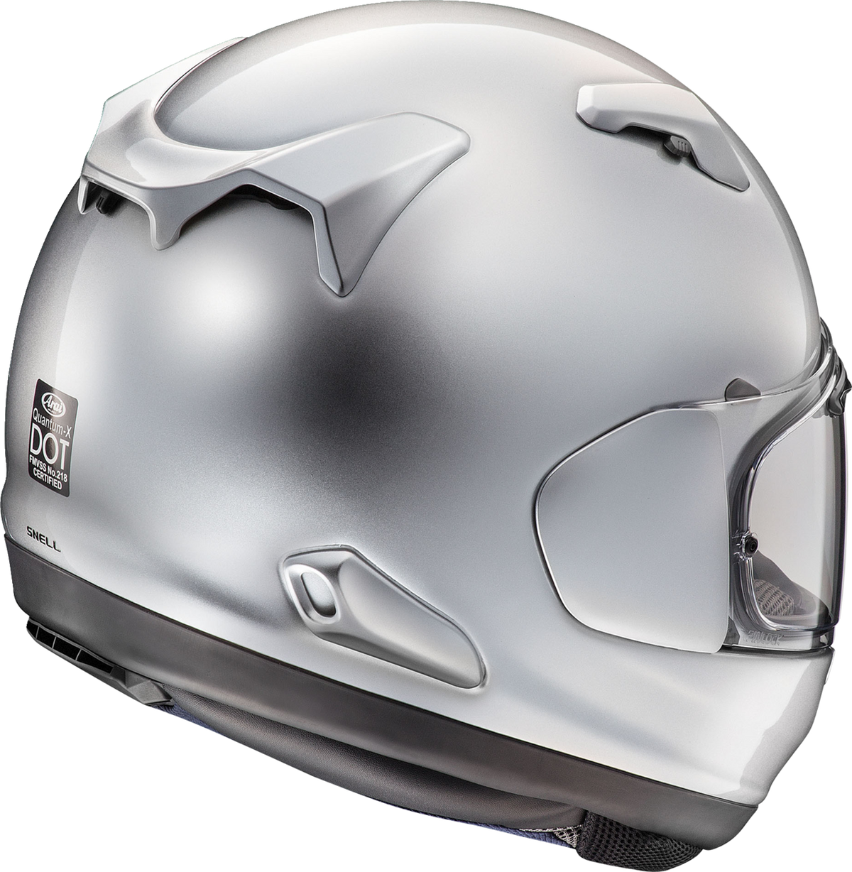 ARAI HELMETS ARAI HELMETS Quantum-X Helmet - Aluminum Silver – Medium (Part No. 0101-18165)