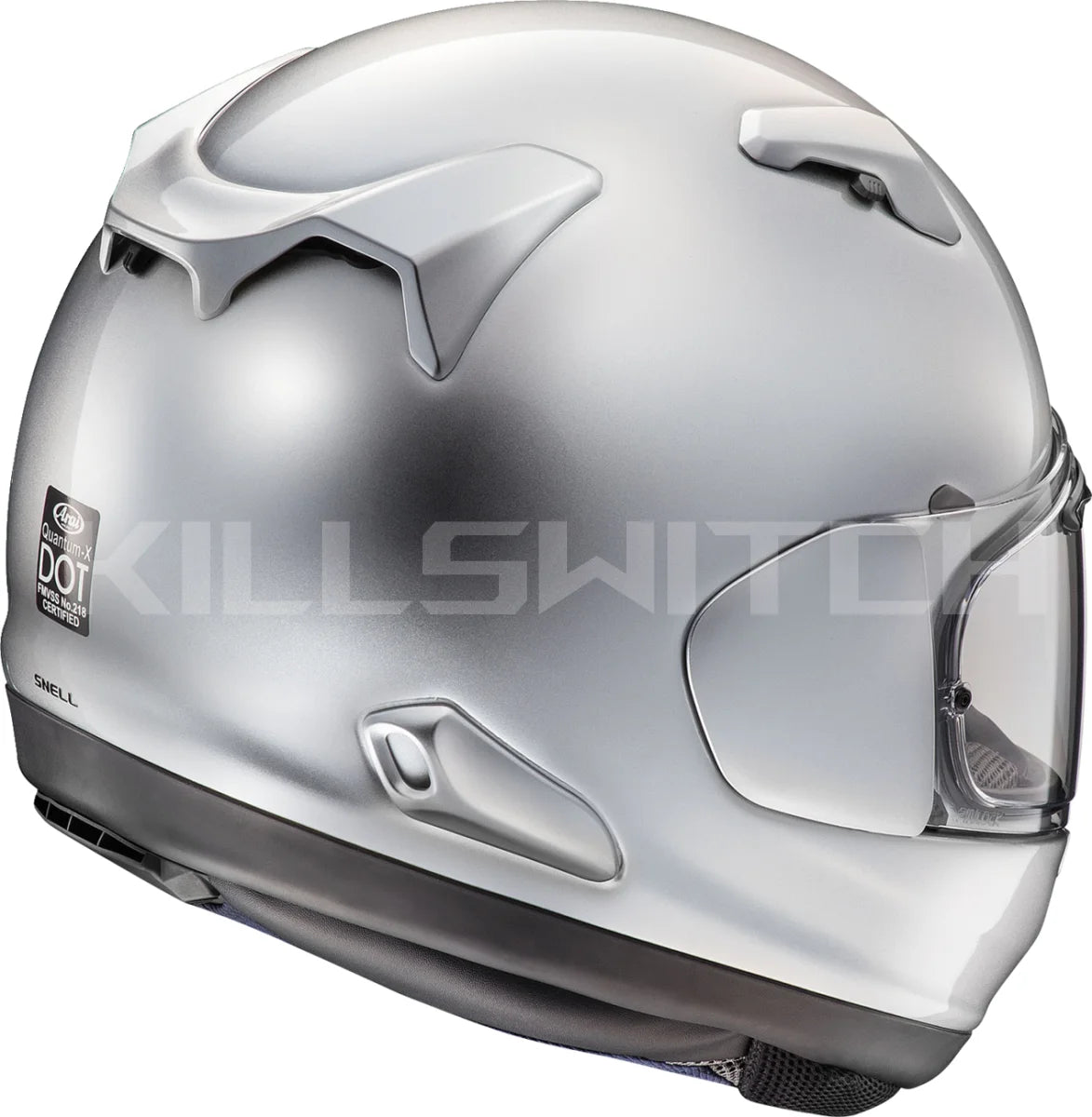 ARAI HELMETS ARAI HELMETS Quantum-X Helmet - Aluminum Silver – Medium (Part No. 0101-18165)