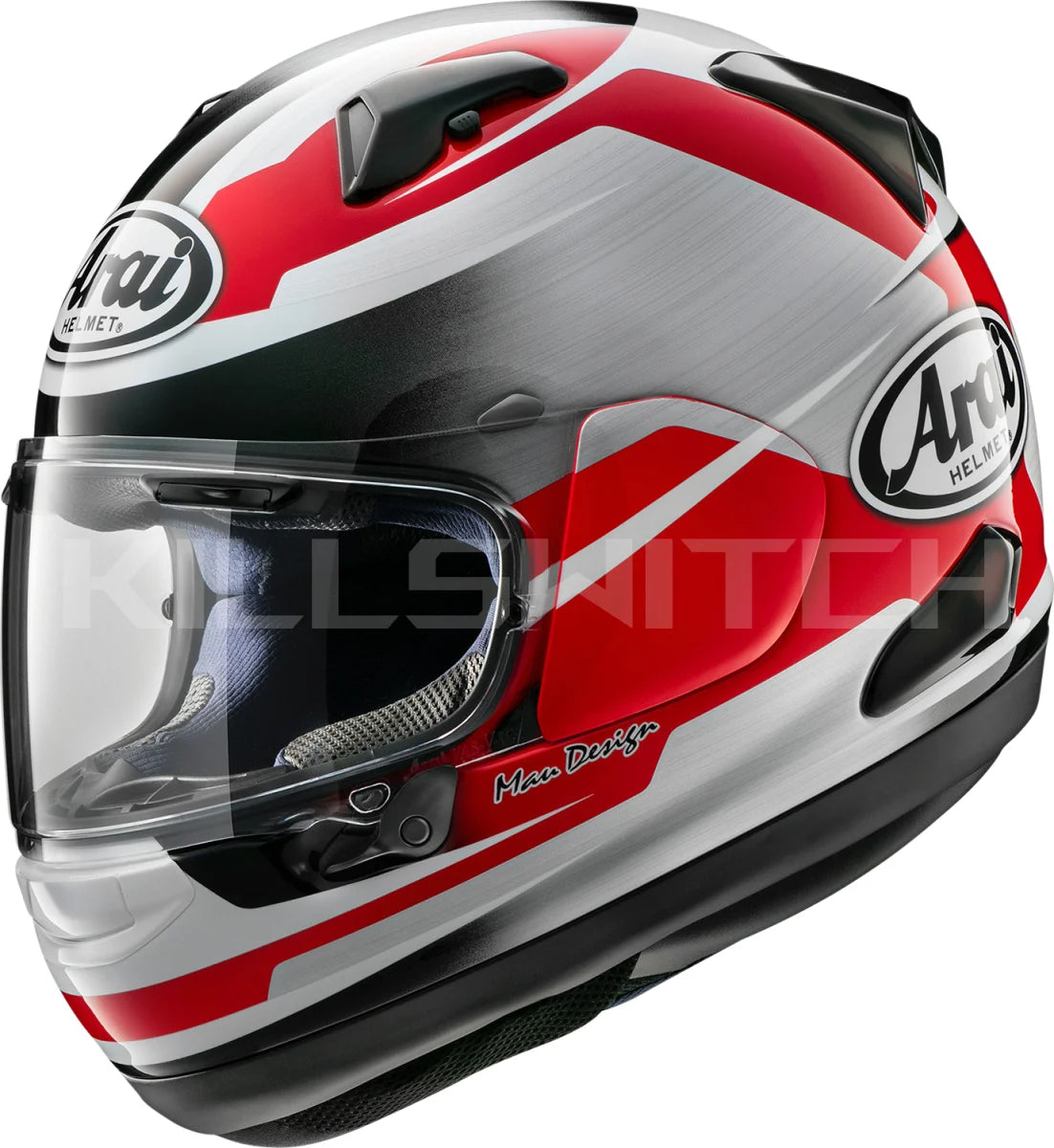 ARAI HELMETS ARAI Helmets Quantum-X Helmet - Steel Red Small - Enhanced Safety and Comfort for Wide-Headed Riders