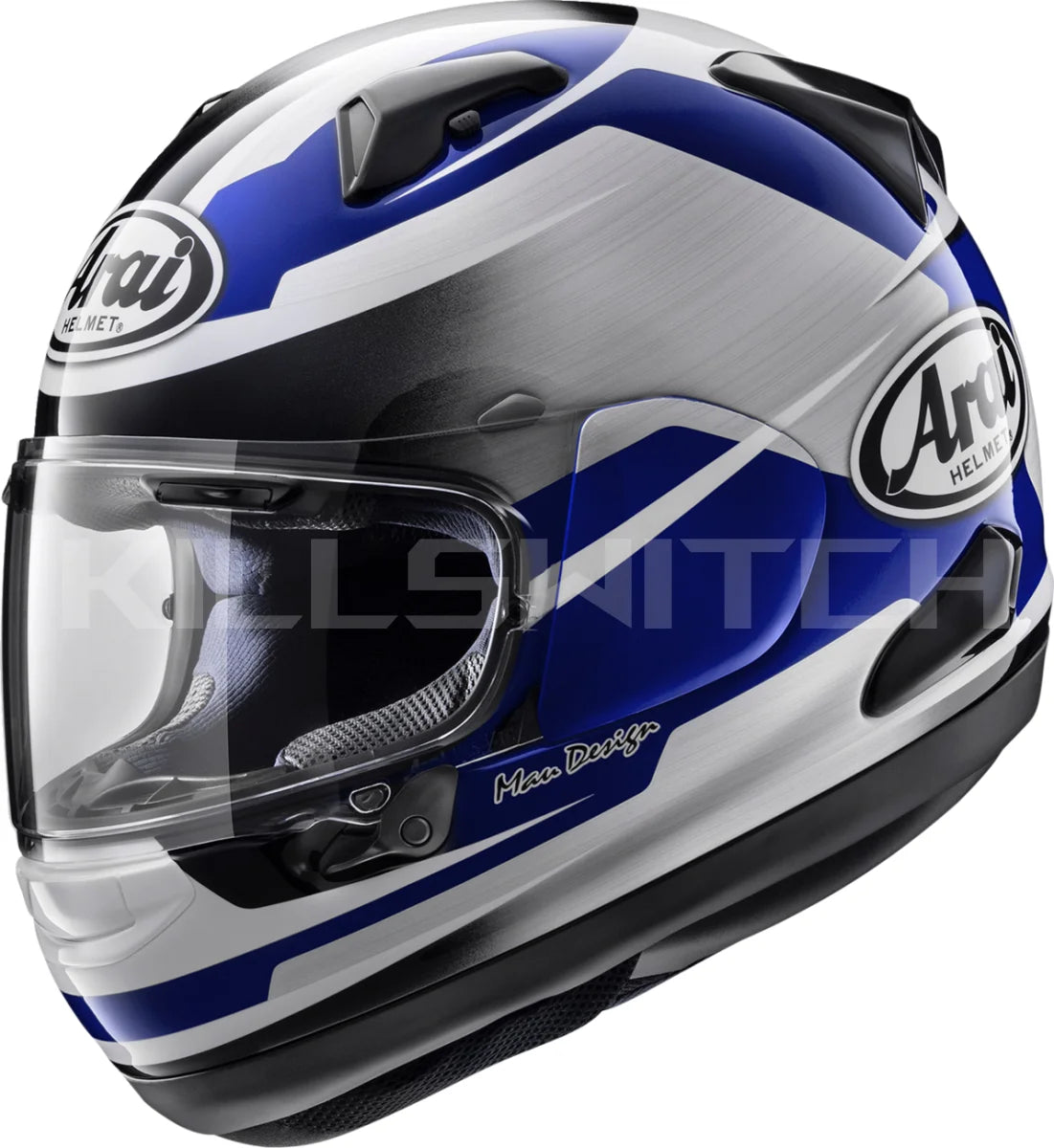 ARAI HELMETS ARAI Helmets Quantum-X Steel Blue Helmet with VAS-MV Shield and Pinlock MaxVision - Medium
