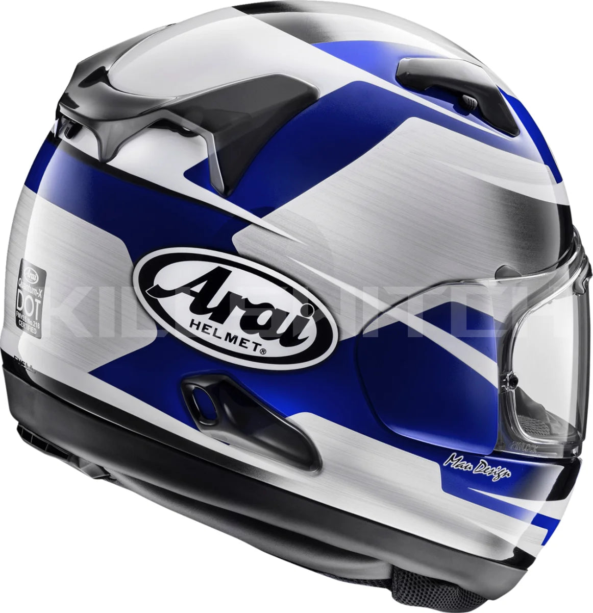 ARAI HELMETS ARAI Helmets Quantum-X Steel Blue Helmet with VAS-MV Shield and Pinlock MaxVision - Medium