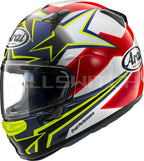 ARAI HELMETS ARAI Helmets Regent-X Stars & Stripes Helmet - Small Yellow with Advanced VAS Shield System