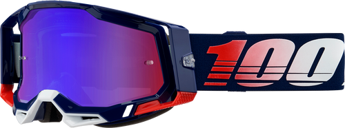 100% Racecraft 2 Goggles - Republic - Red/Blue Mirror 50010-00022