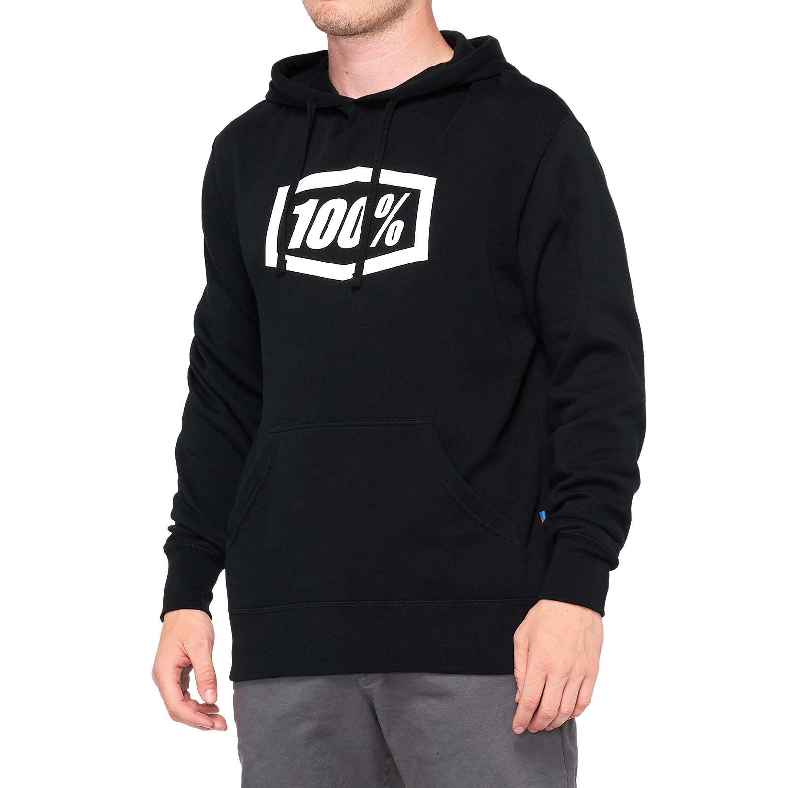 100% Hoodie Icon - Black - XL 20029-00003
